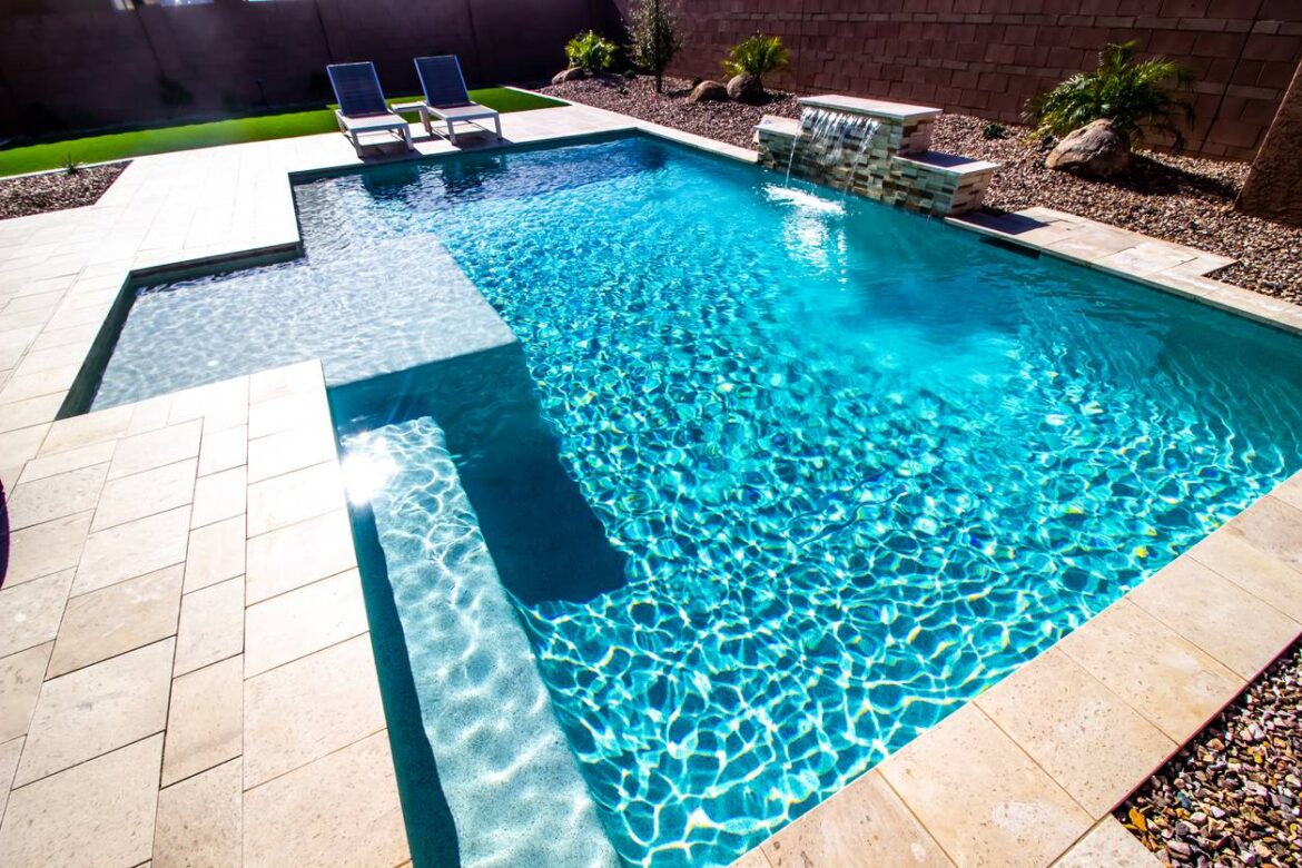 carrelage de piscine design